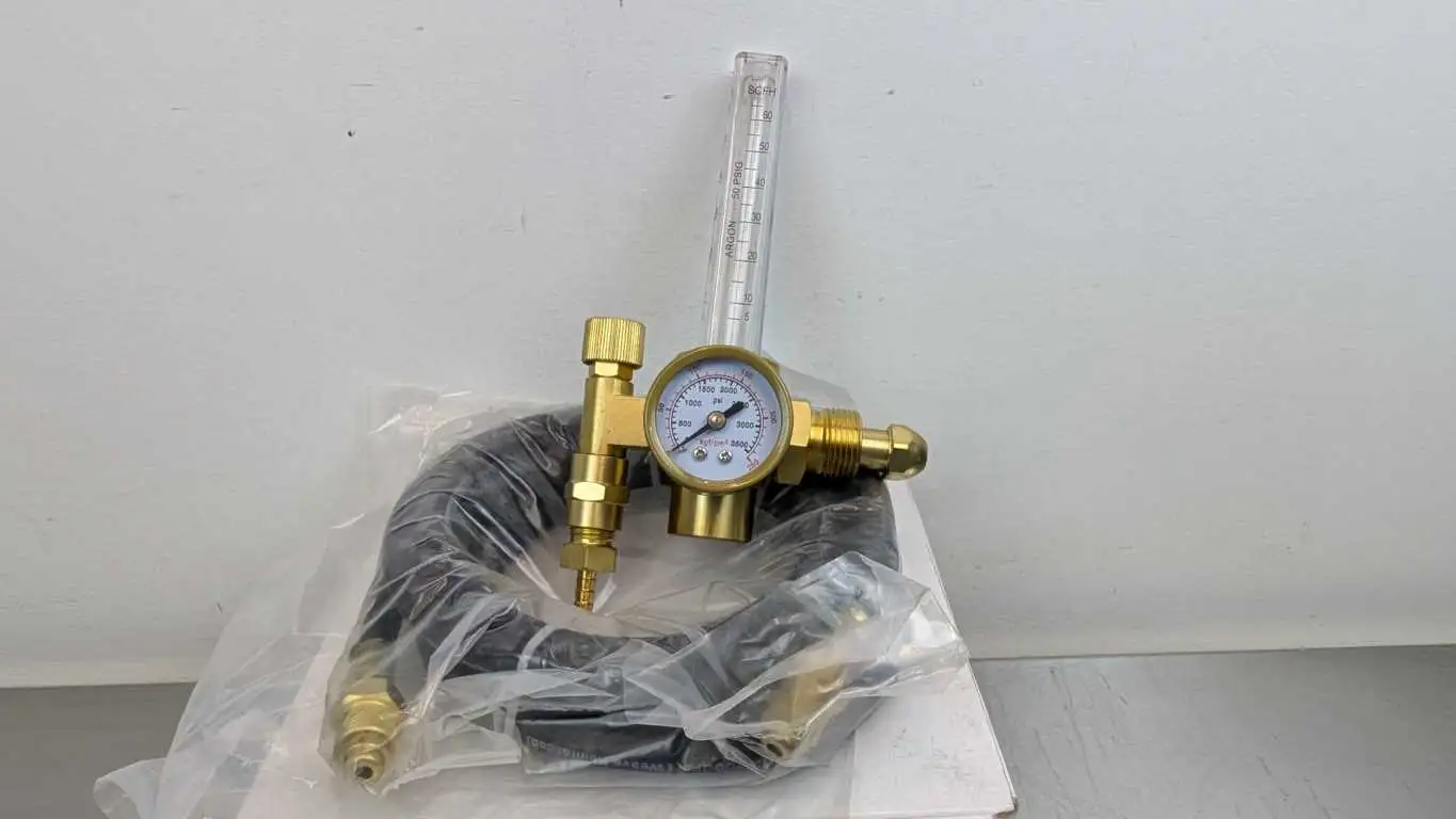 X0029BJ1U9 CO2 Argon Gas Regulator with Flowmeter Regulator with Hose 0-3500 PSI