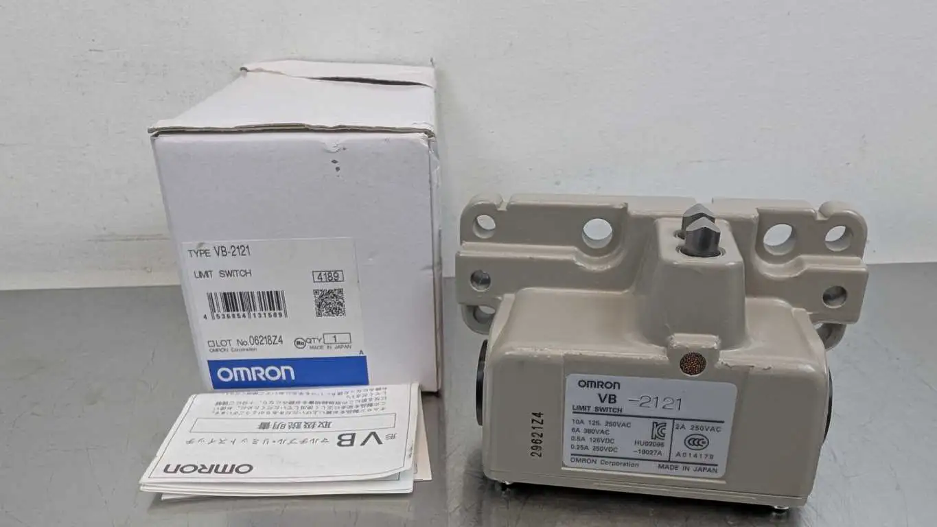 Omron VB-2121 Limit Switch 250/380VAC; 125/250VDC 10A/6A; 0.5/0.25A