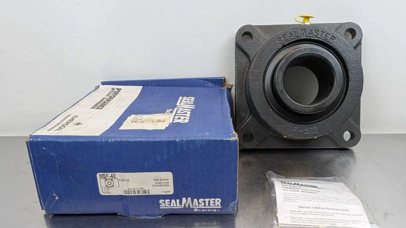 Sealmaster MSF-40 4-Bolt Flange Mount Bearing 2-1/2″ ID