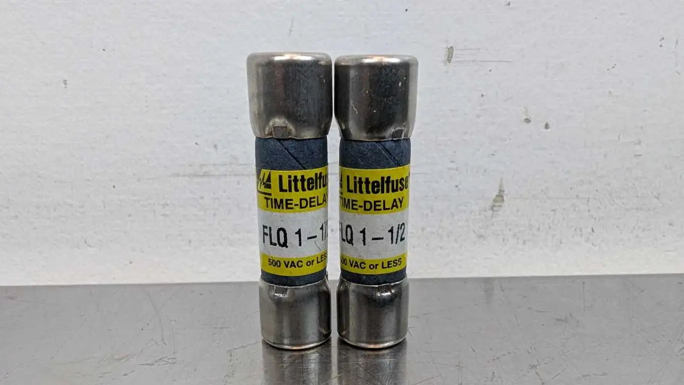 2 Pack LittelFuse FLQ1-1/2 Time-Delay Fuse 500VAC 1.5A