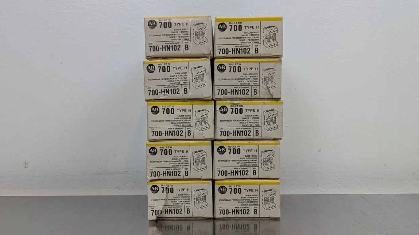 10 Pack Allen-Bradley 700-HN102 Relay Base Type H Ser B 11-Blade Socket