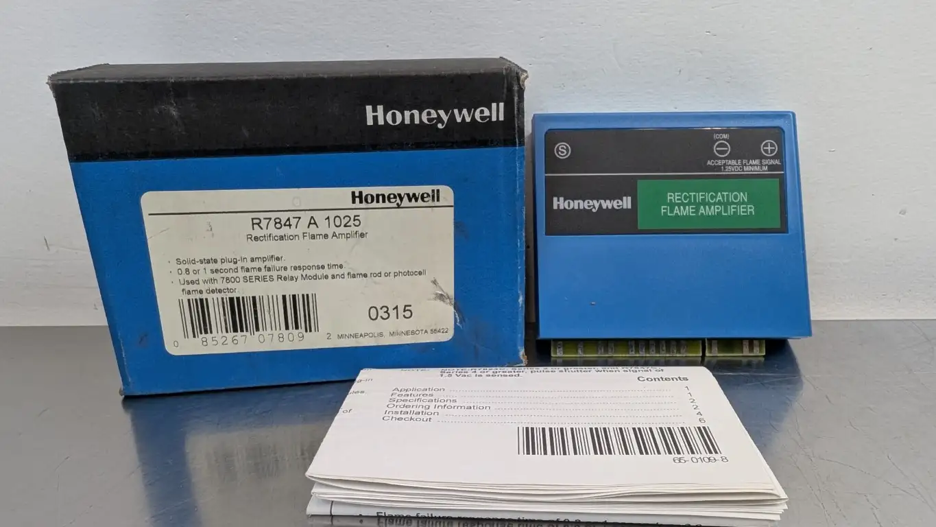 Honeywell R7847-A-1025 Rectification Flame Amplifier R7847A1025 0.8-1s