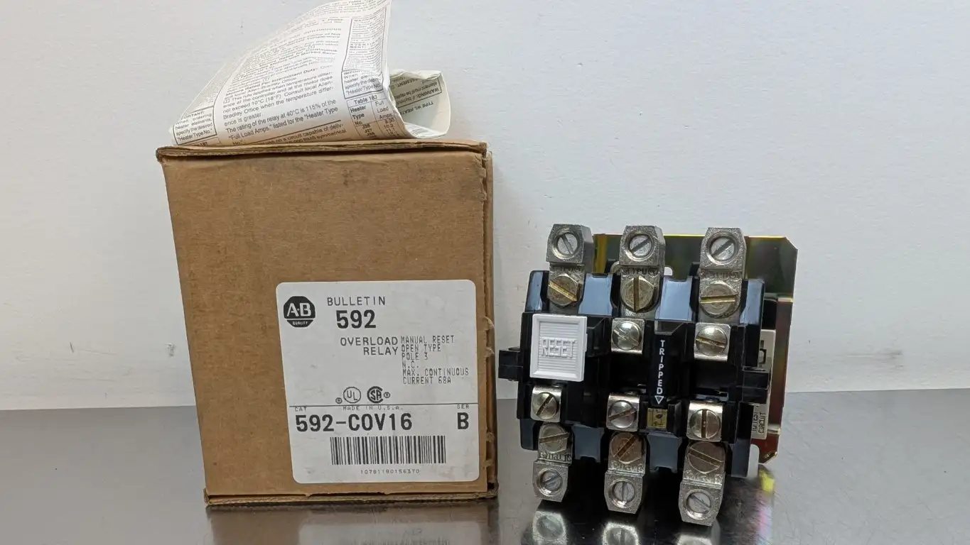 Allen-Bradley 592-COV16 Overload Relay Ser B 1NC Open Type 68A