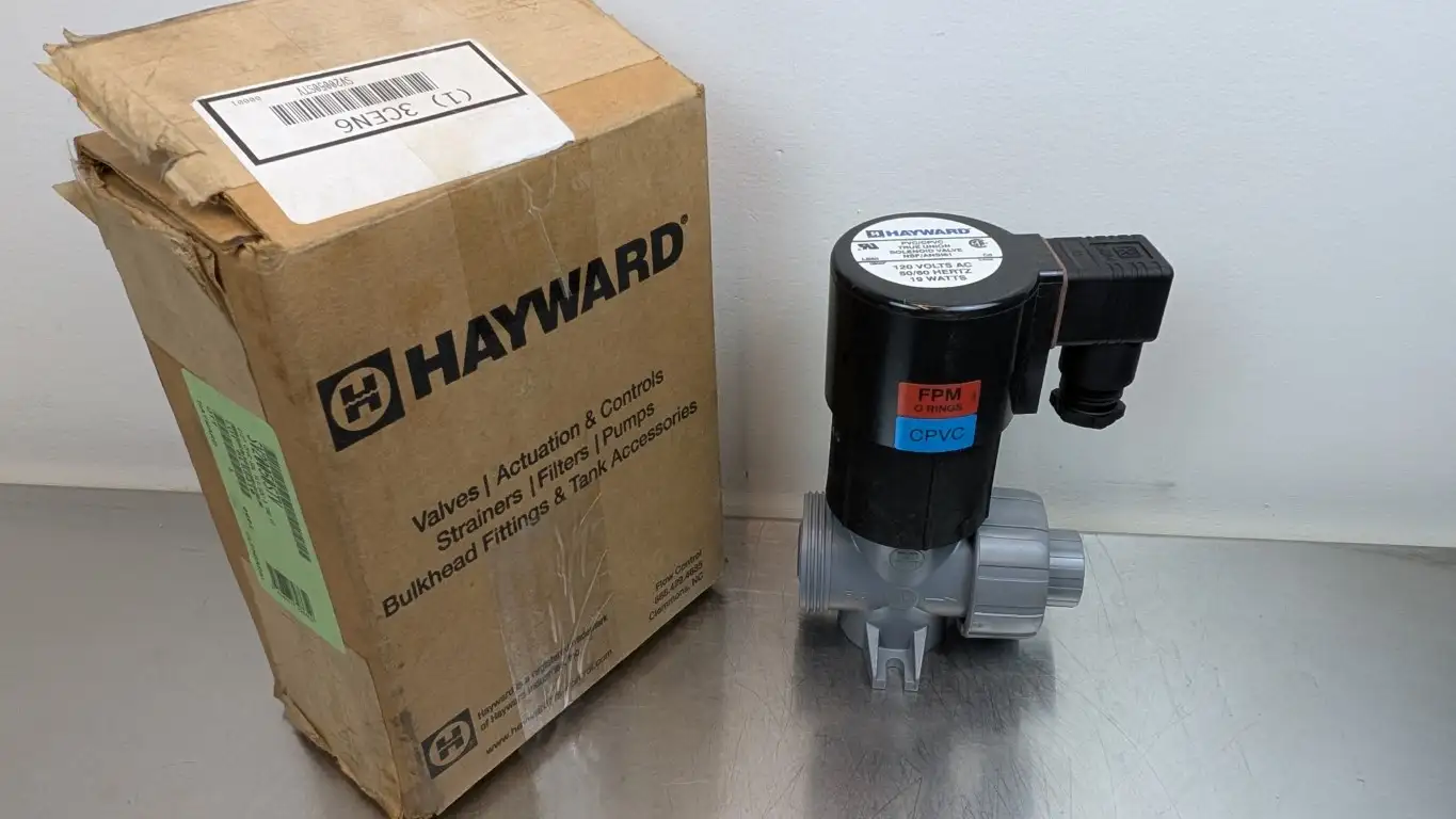 Hayward SV20050STV Solenoid Valve 1/2″ CPVC 120VAC 19W